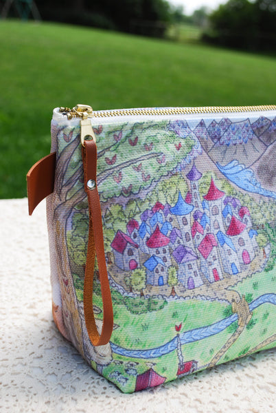 Illustrated Project Bag for Knitting, Crafts: "The Hidden Valley" from Story Maker