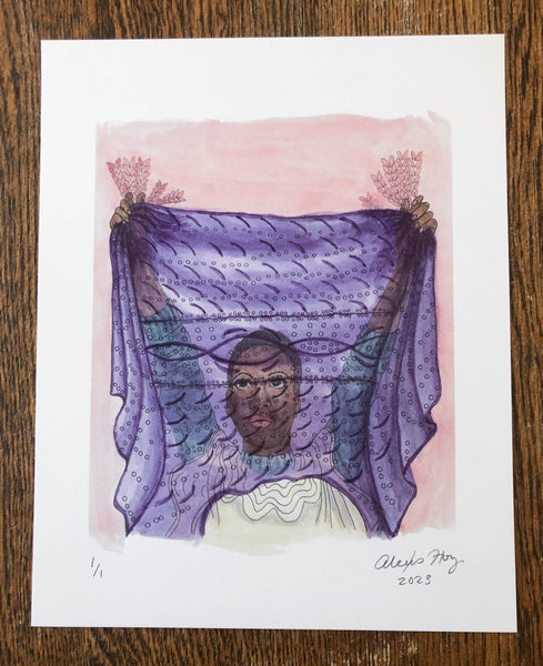 Story Maker Illustration Prints - knitting art prints