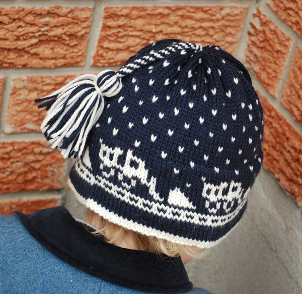 There Goes the Snow Plow! Hat Pattern (PDF) - Knitting Pattern by Phibersmith Designs