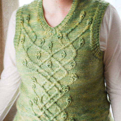 Hederalia Vest Knitting Pattern (PDF) by Phibersmith Designs