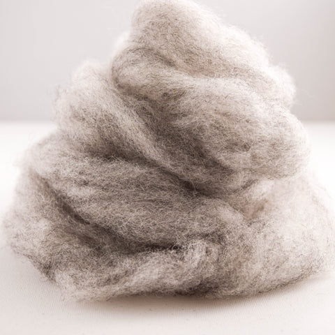 Grey Romney Wool Roving - 100% Ontario Canada Grown Wool from Pure Romney Sheep