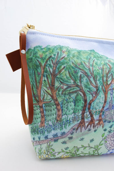Illustrated Project Bag for Knitting, Crafts: "The Maker's Forest" from Story Maker