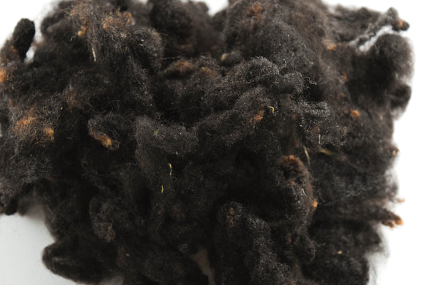 Black Romney Washed Wool - 100% Ontario Canada Grown Wool from Pure Romney Sheep