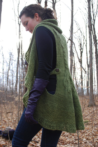 Eramosa Vest Knitting Pattern (PDF) by Phibersmith Designs