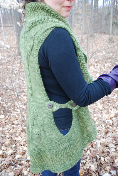Eramosa Vest Knitting Pattern (PDF) by Phibersmith Designs