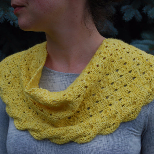 Boon of Roses Scarf Knitting Pattern (PDF) by Phibersmith Designs