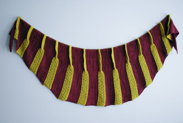 Plicata Shawl Knitting Pattern (PDF) by Phibersmith Designs