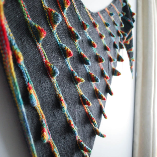 Who Spiked the Shawl? Knitting Pattern (PDF) by Phibersmith Designs