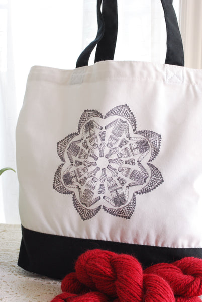 Kaleidoscope Knits Tote Bag for Knitters